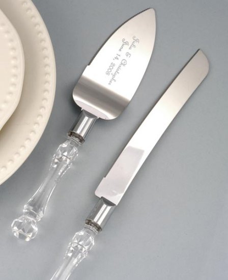 Simply Satin Cake Serving Set - Personalized