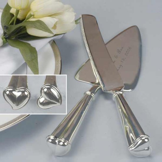 The Love Cake Server Set - Personalized