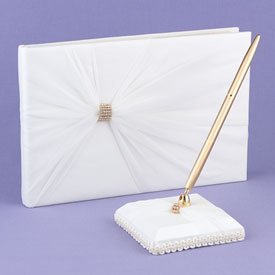 "To Thee I Wed" Ivory Guest Book