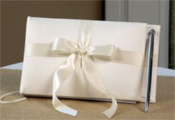 Tied with a Bow Guest Book and Pen