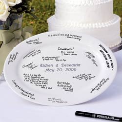 13 3/4" Personalized Guestbook Platter