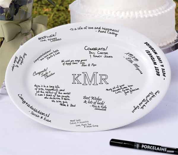 13 3/4" Monogram Platter - Personalized