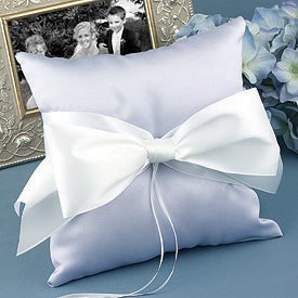 Satin Pillow - Choose from Ivory, Pink, Light Blue, or Lavander
