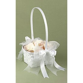 "He Loves Me" Flower Wicker Basket