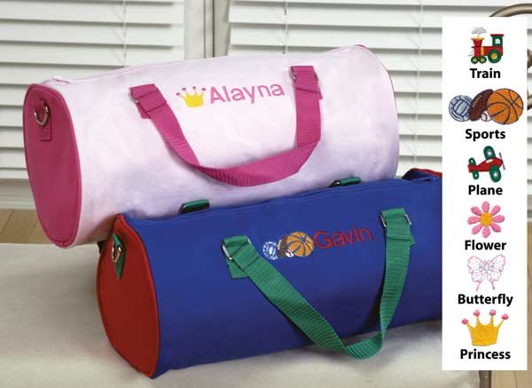 Children's Personalized Duffle Bag - Flower Girl or Ring Bearer Gift