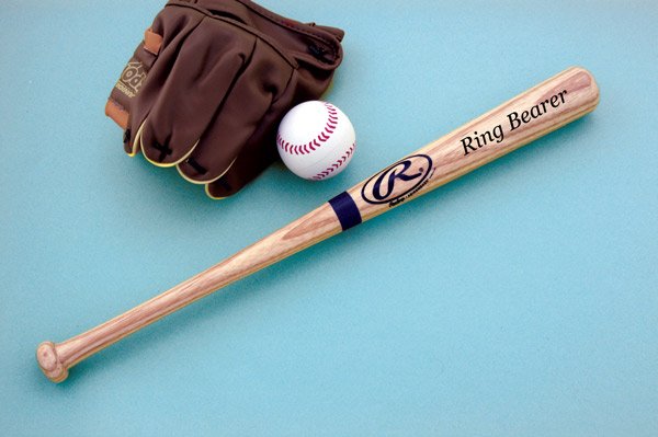 17" Engraved Rawlings Ring Bearer's Baseball Bat - Personalized