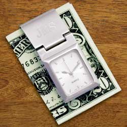 Personalized Watch Money Clip - Engraved