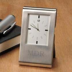 Personalized Desk Clock - Engraved