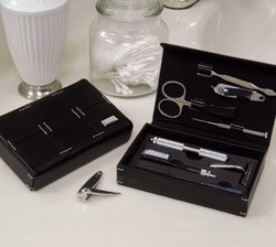 Personalized Men's Grooming Case and Kit - Engraved