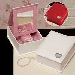 Personalized Folding Jewelry Box - Bridesmaid Gift