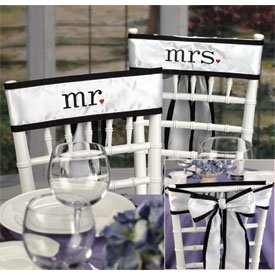 "Together at Last" Wedding Chair Sashes