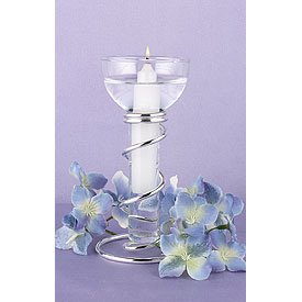 Silver Spiral Candle Stand Wedding Table Decor Centerpiece