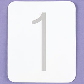 Printed Table Number Cards - Wedding Decorations
