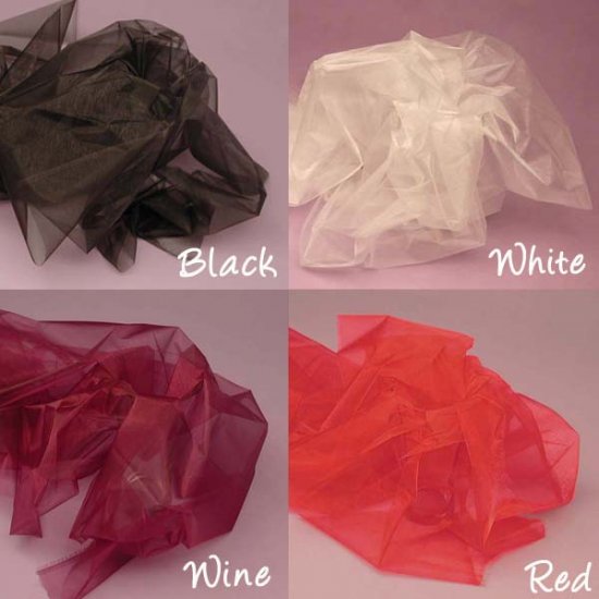 Organza Fabric 10 Yards - Available in different Colors