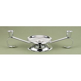 Scroll Wedding Unity Candle Stand - Gold or Silver