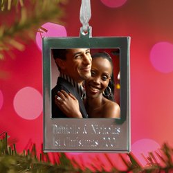 Personalized Engraved Photo Christmas Ornament