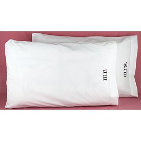 "Together At Last" Mr. And Mrs. Pillowcases - Wedding Honeymoon Gift