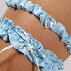 Blue Crush Bridal Garter & Tossing Garter