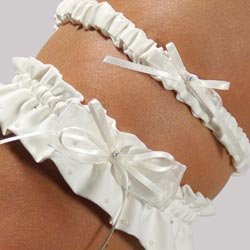 Candlelight Adjustable Bridal Garter & Tossing Garter