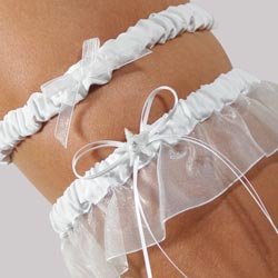 Beach Bridal Garter & Tossing Garter