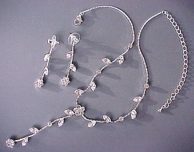 Dandelion Necklace and Earrings Set
