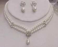 Two-Strand Beauty Necklace and Earrings Set