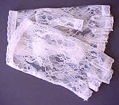 Lacey Fingerless Mittens - Short