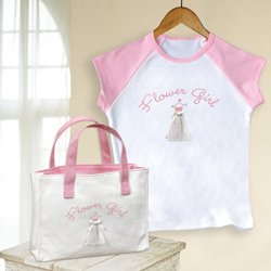 Flower Girl Tee and Tote Gift Set