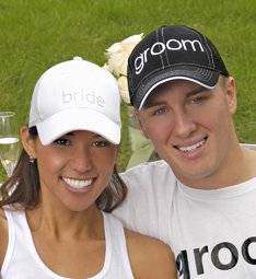 Bride & Groom Hat Set