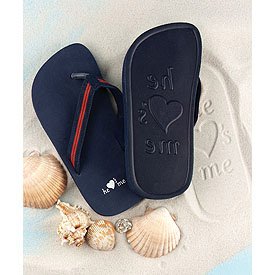 He Loves Me / She Loves Me Flip Flops Set