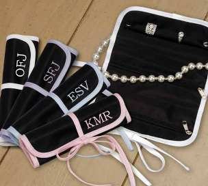 Personalized Jewelry Roll - Bridesmaid's Gift
