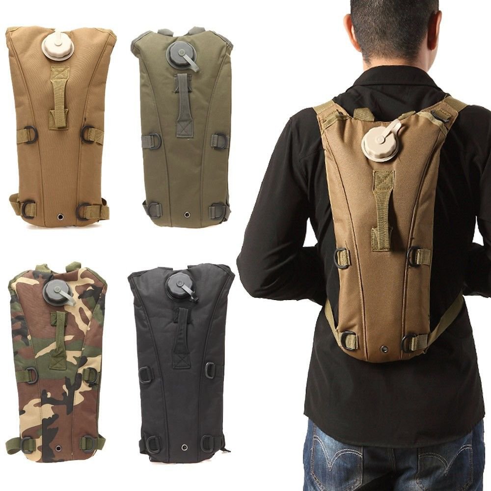 Multicolor 3L Hydration Packs Tactical Water Bag Assault Backpack Hiking Pouch