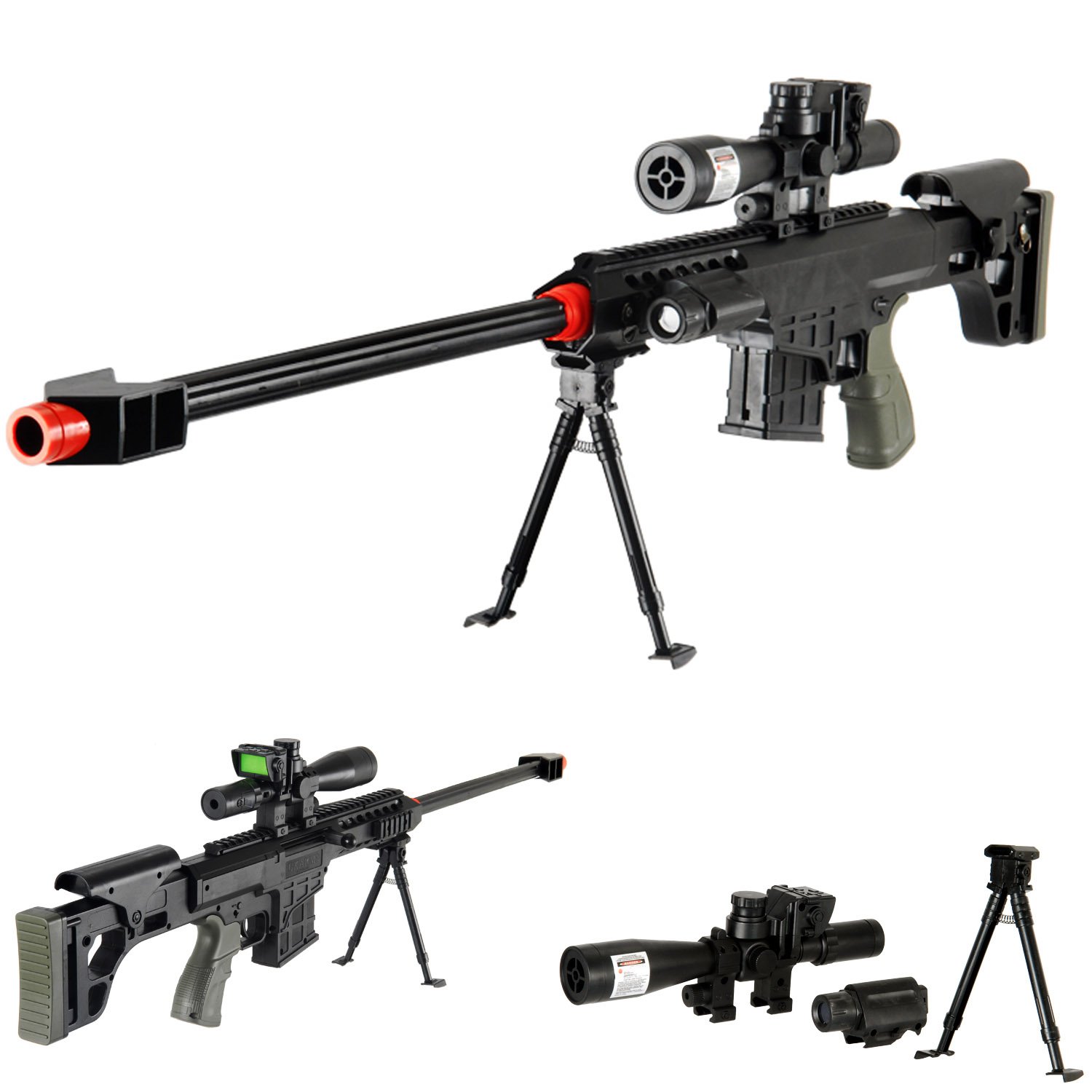 *315 FPS* Airsoft Sniper Rifle Replica M82a1 Gun M107 - FULL TACTICAL SETUP -