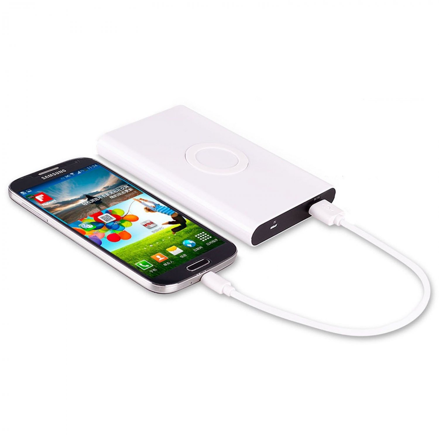 Qi 700 mAh Power Bank Wireless Charger Pad + Receiver for Samsung S3 S4 Note 2/3