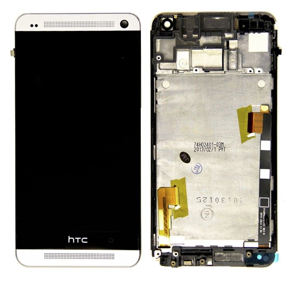 White HTC One M7 LCD Display Touch Screen Digitizer Assembly Replacement Part