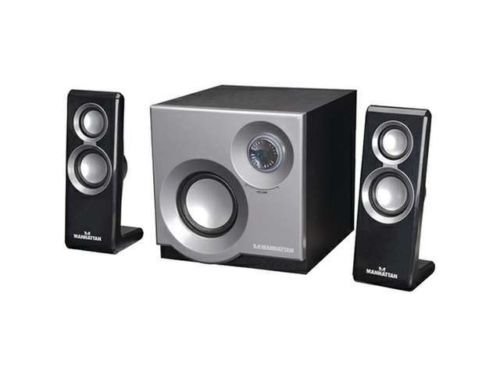 Manhattan 3050 2.1 Speaker System with 2 Satellites and 1 Subwoofer