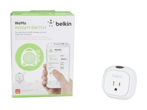 Belkin F7C029fc WeMo Insight Switch, Operates over Wi-Fi/mobile internet, turn