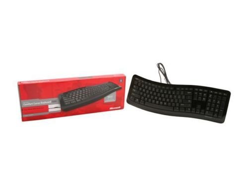 Microsoft 3TJ-00001 Black USB Wired Ergonomic Comfort Curve keyboard 3000