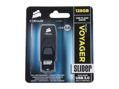 CORSAIR Voyager Slider 128GB USB 3.0 Flash Drive Model CMFSL3B-128GB