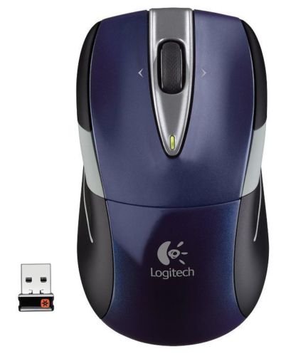 New Logitech M525 Wireless Mouse +Unifying Receiver PC MAC 910-002698 BLUE