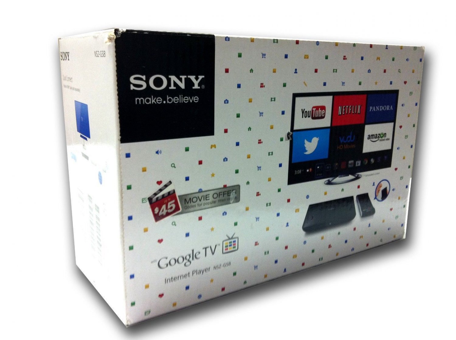 Sony NSZGS8 Google TV Wireless Player NSZGS8 Builtin WiFi IN BOX