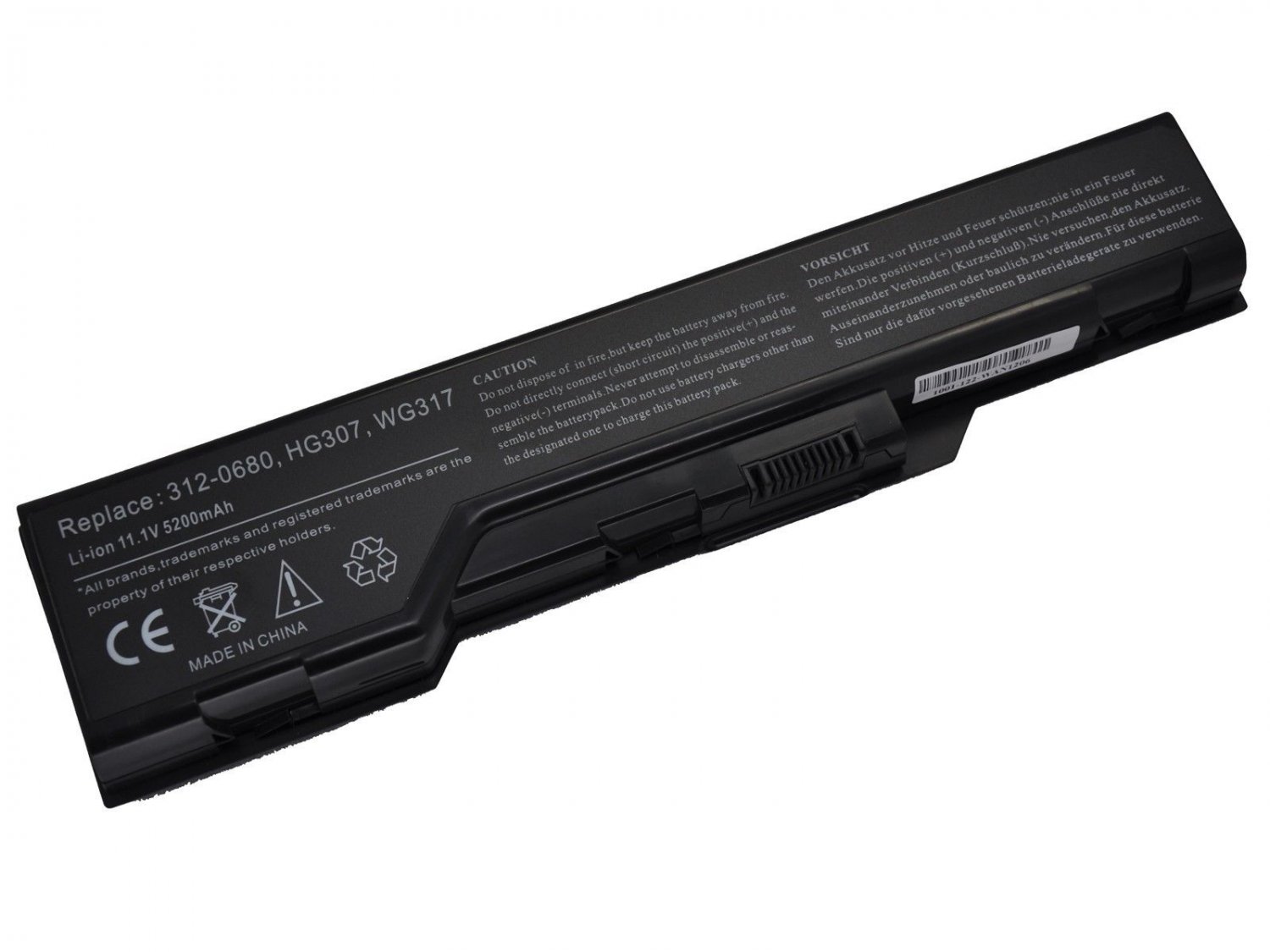 New Laptop battery for Dell XPS M1730 HG307 XG510 0XG510 WG317 312-0680