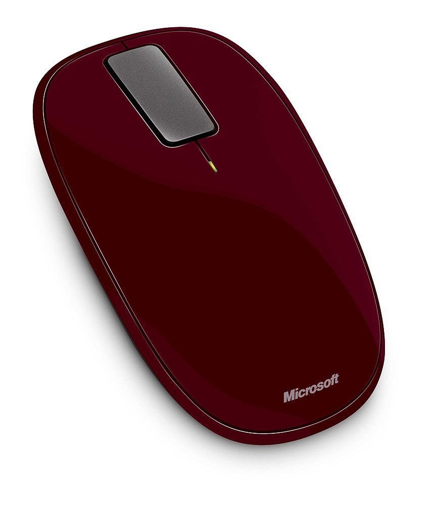 New Microsoft U5K-00003 Explorer Touch Wireless Mouse - Sangria Red