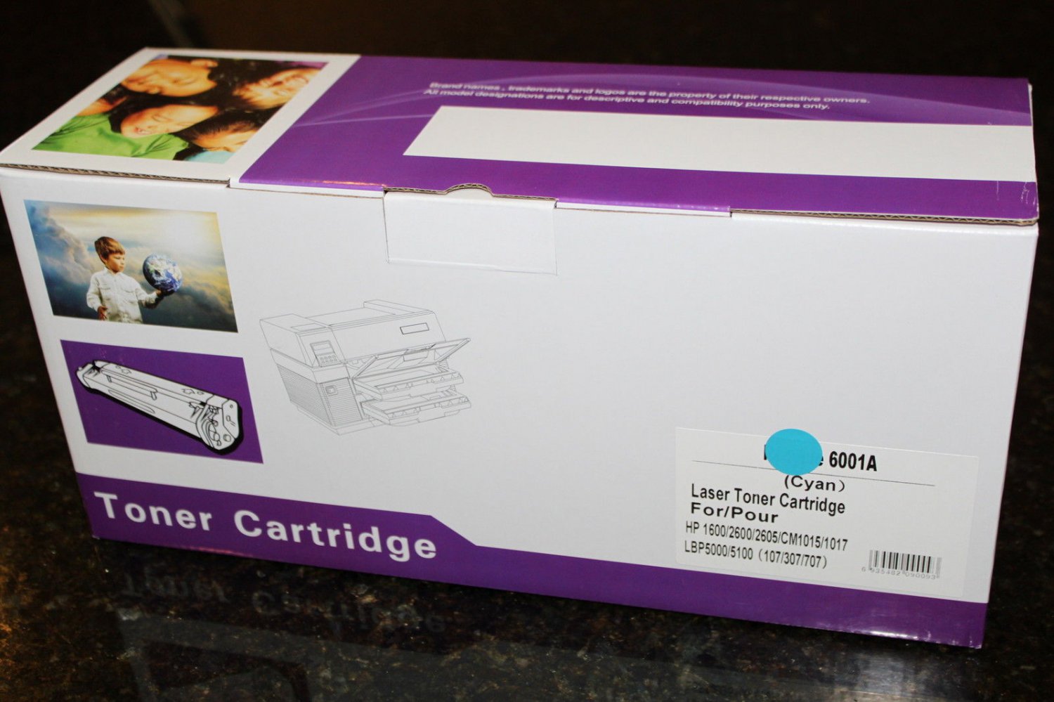 124A Cyan Toner Cartridge Q6001A for HP LaserJet 1600 2600n 2605 CM1015 CM1017