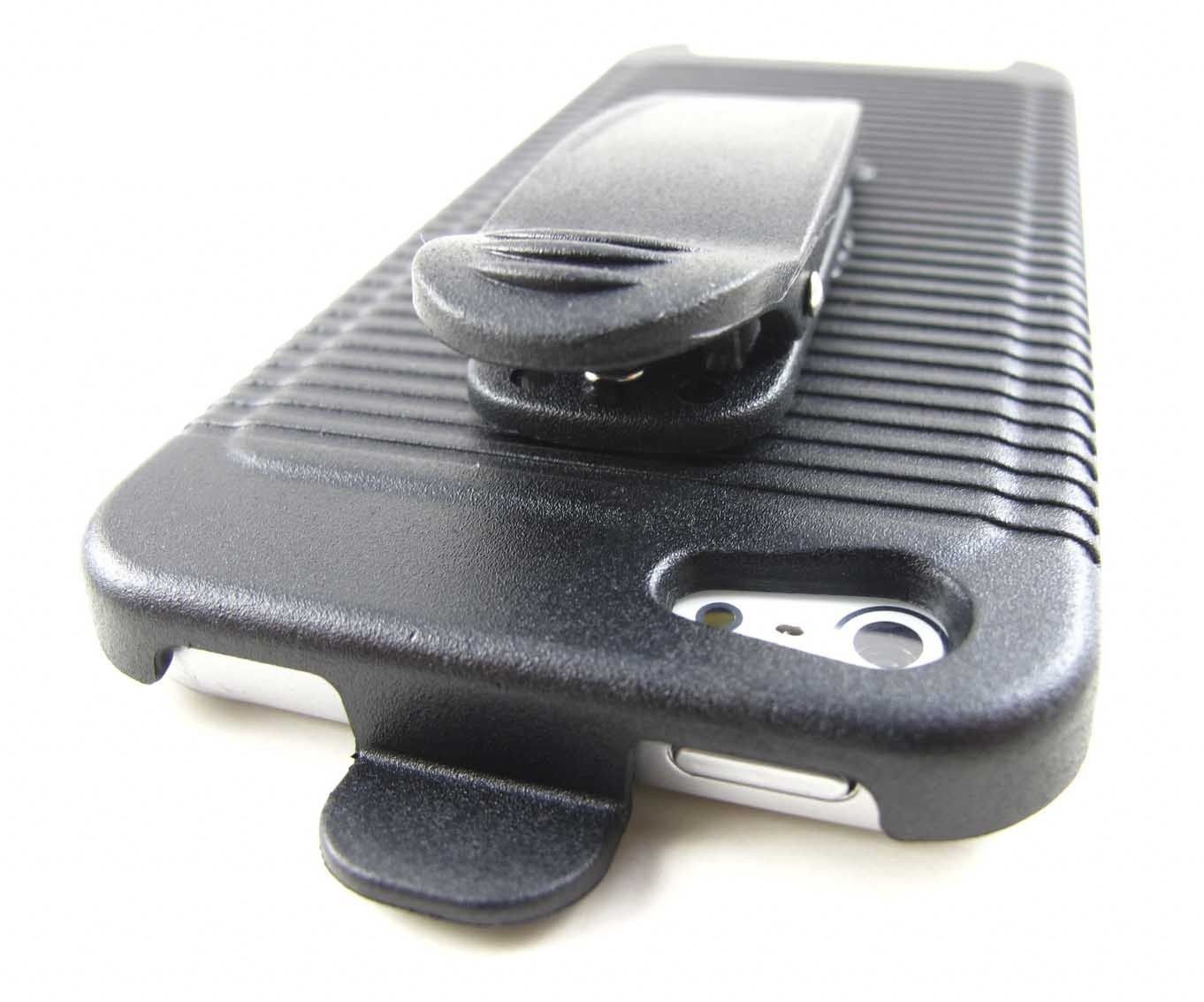 New Black Rotating Belt Clip Holster Case Apple Iphone 5 5s Accessory