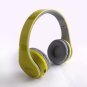 Yellow Stereo Wireless Foldable Bluetooth Headphones for Cell Phones LaptopTablet