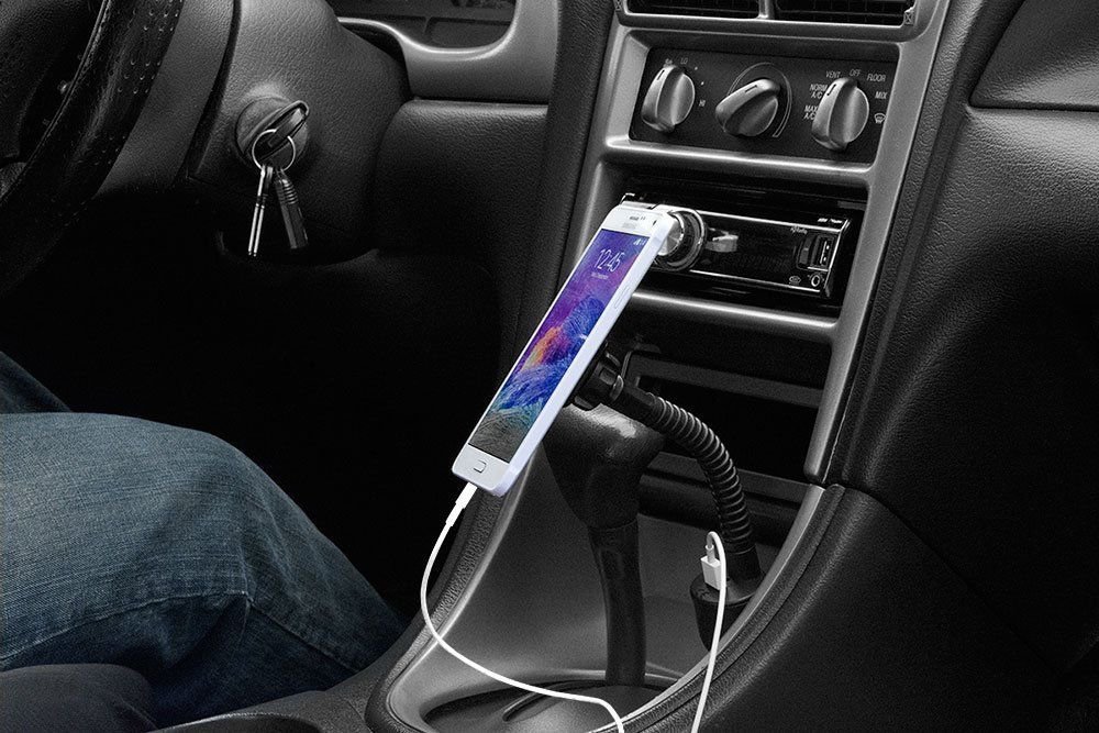 Arkon Lighter Socket Universal Magnetic Mount Holder for Galaxy Note 4 3 S6 S5