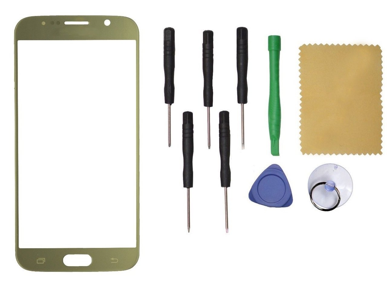 Samsung Galaxy S6 G920 Front Outer Touch Screen Glass Replacement Gold