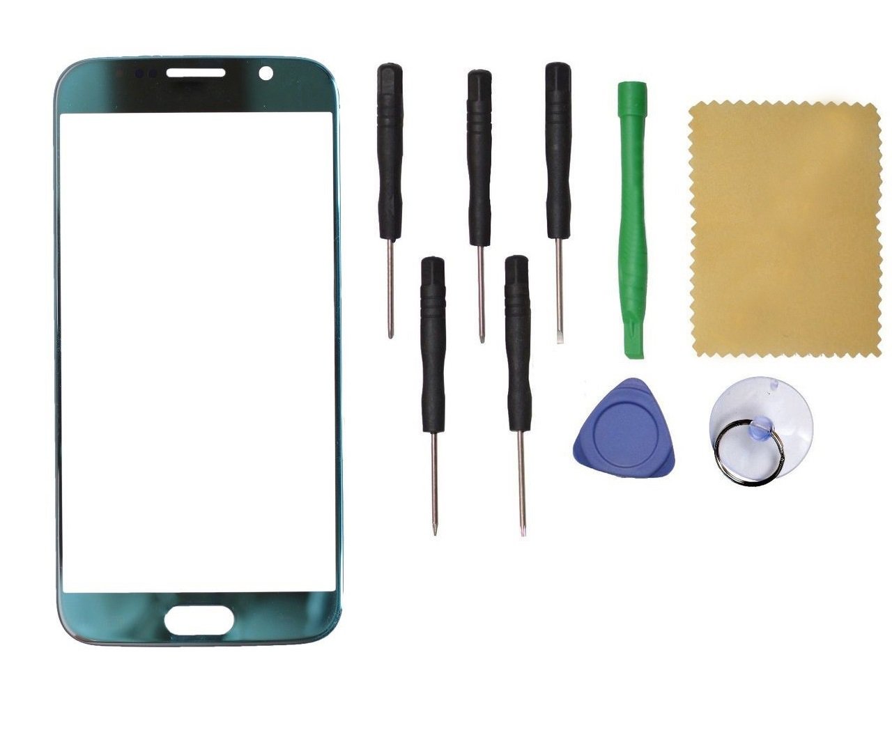 Samsung Galaxy S6 G920 Front Outer Touch Screen Glass Replacement Blue