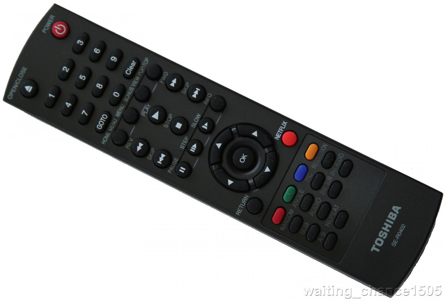 New Toshiba SE-R0402 Blu-Ray Player Remote: BDK21 BDK21KU BDX1300 BDX1300KU